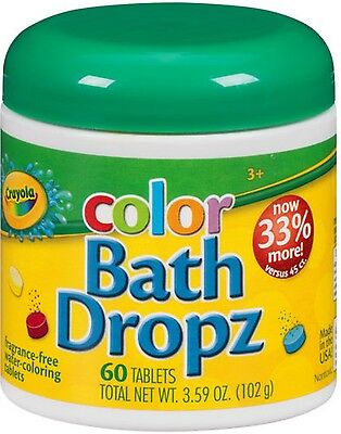 Crayola 60-Tablets Color Bath Dropz 102grams UAE